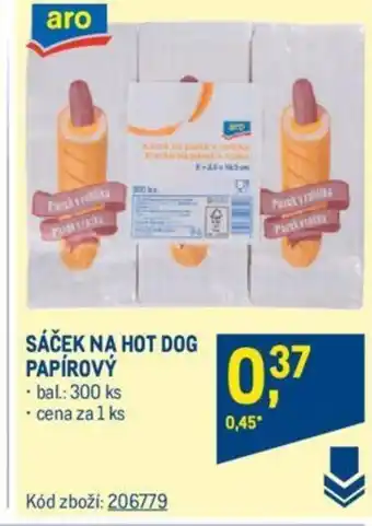 Makro SÁČEK NA HOT DOG PAPÍROVÝ nabídka