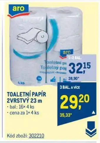 Makro TOALETNÍ PAPÍR 2VRSTVÝ 23 m nabídka