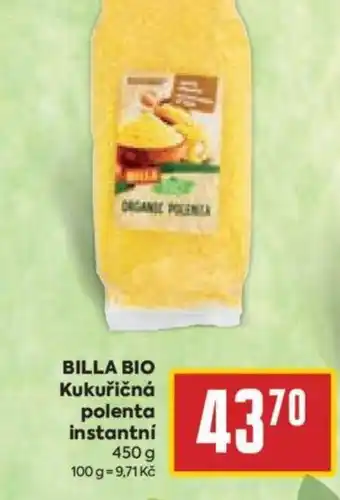 Billa BILLA BIO Kukuřičná polenta instantní 450 g nabídka