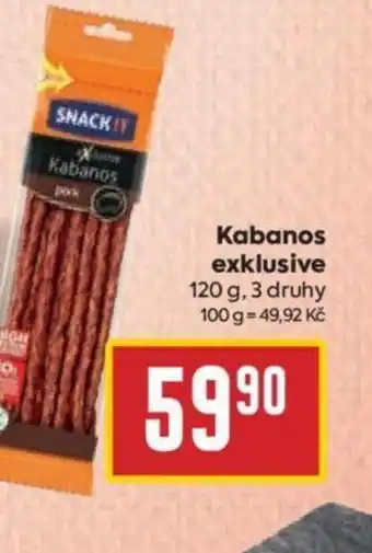 Billa Kabanos exklusive 120 g nabídka