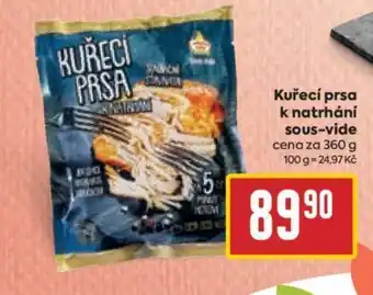 Billa Kuřecí prsa k natrhání sous-vide nabídka