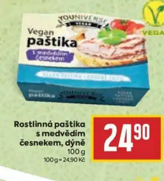 Billa Rostlinná paštika s medvědím česnekem, dýně 100 g nabídka