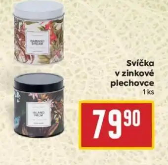 Svíčka v zinkové plechovce