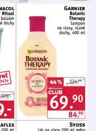 Rossmann Garnier botanic therapy šampon nabídka