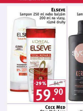 Rossmann Loreal elseve šampon, balzám nabídka