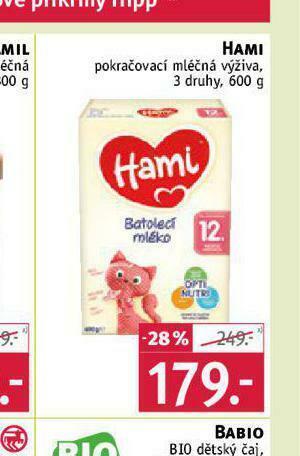 Rossmann Hami pokračovací mléčná výživa nabídka