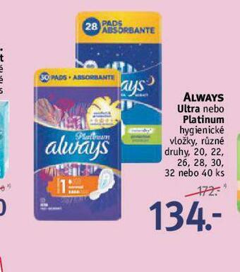 Rossmann Always dámské vložky nabídka