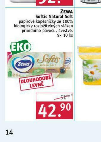Rossmann Zewa papírové kapesníky nabídka