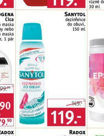 Rossmann Sanytol dezinfekce do obovi nabídka
