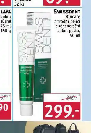 Rossmann Swissdent biocare přírodní zubní pasta nabídka