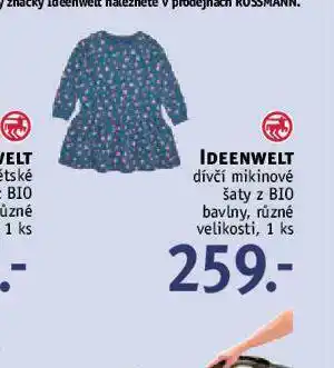 Rossmann Dívčí mikinové šaty nabídka