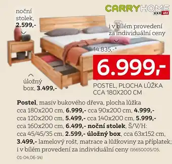 XXXLutz POSTEL, PLOCHA LŮŽKA CCA 180X200 CM nabídka