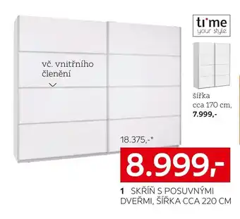 XXXLutz SKŘÍŇ S POSUVNÝMI DVEŘMI, ŠÍŘKA CCA 220 CM nabídka