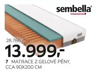 XXXLutz MATRACE Z GELOVÉ PĚNY, CCA 90X200 CM nabídka