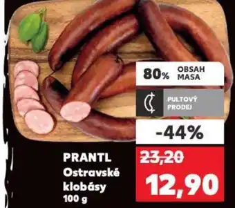 Kaufland PRANTL Ostravské klobásy 100 g nabídka
