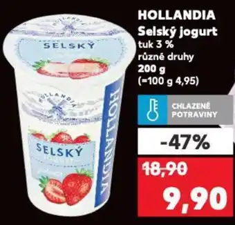 Kaufland HOLLANDIA Selský jogurt nabídka