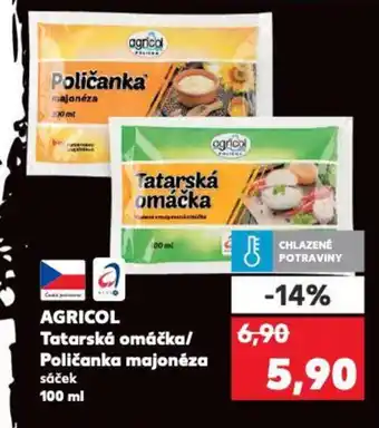Kaufland AGRICOL Tatarská omáčka/ Poličanka majonéza nabídka