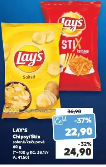 Kaufland LAY'S Chipsy/Stix nabídka