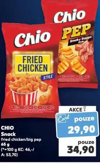 Kaufland CHIO Snack nabídka