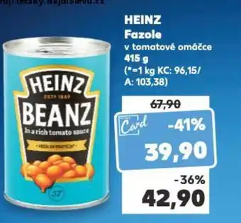 Kaufland HEINZ Fazole nabídka