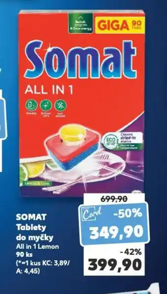 Kaufland SOMAT Tablety do myčky nabídka