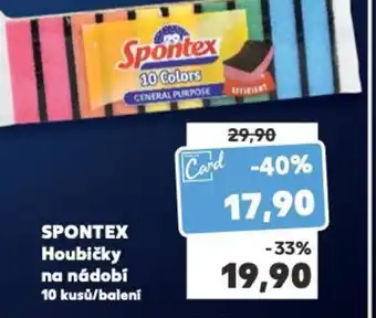 Kaufland SPONTEX Houbičky na nádobi nabídka