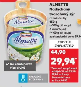 Kaufland ALMETTE Nadýchaný tvarohový sýr nabídka