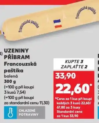 Kaufland UZENINY PŘÍBRAM Francouzská paštika nabídka