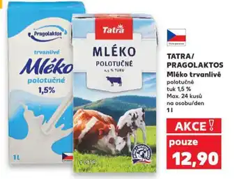 Kaufland TATRA/ PRAGOLAKTOS Mléko trvanlivé nabídka