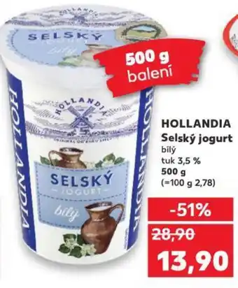 Kaufland HOLLANDIA Selský jogurt nabídka