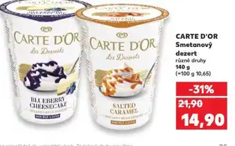 Kaufland CARTE D'OR Smetanový dezert nabídka
