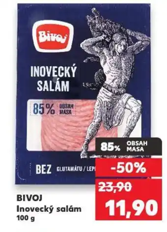 Kaufland BIVOJ Inovecký salám 100 g nabídka