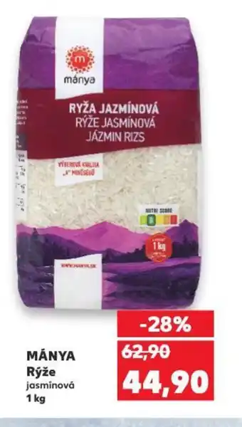 Kaufland MÁNYA Rýže nabídka