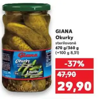 Kaufland GIANA Okurky nabídka