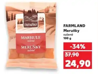Kaufland FARMLAND Meruňky sušené 100 g nabídka