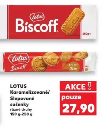 Kaufland LOTUS Karamelizované/ Slepované sušenky nabídka