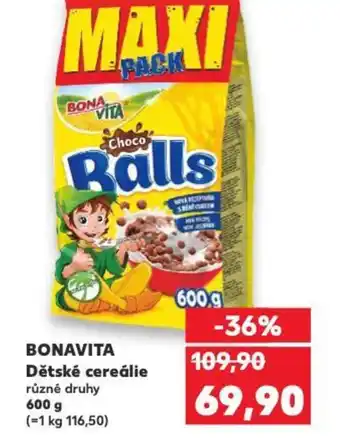 Kaufland BONAVITA Dětské cereálie nabídka