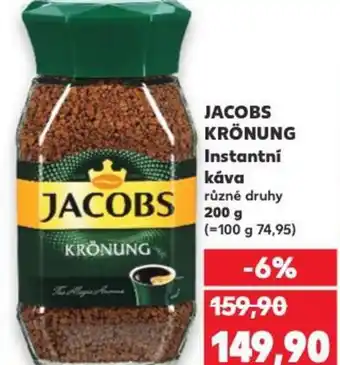Kaufland JACOBS KRÖNUNG Instantní Κάνα nabídka