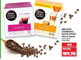 Kaufland NESCAFÉ/ STARBUCKS DOLCE GUSTO Kávové kapsle nabídka
