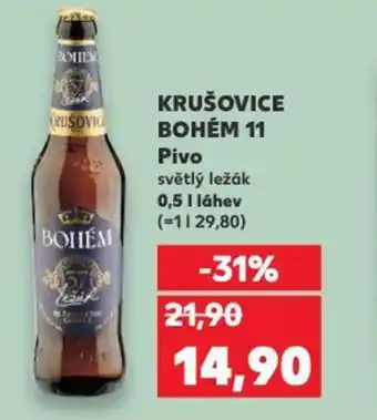 Kaufland KRUŠOVICE BOHÉM 11 Pivo nabídka