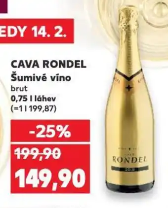 Kaufland CAVA RONDEL Šumivé víno nabídka