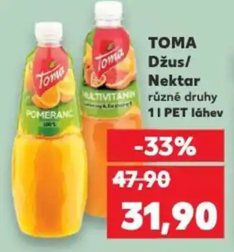 Kaufland ΤΟΜΑ Džus/ Nektar nabídka