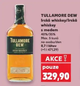 Kaufland TULLAMORE DEW Irská whiskey/Irská whiskey s medem nabídka