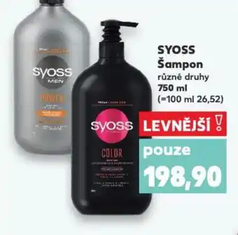 Kaufland SYOSS Šampon nabídka