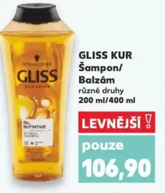Kaufland GLISS KUR Šampon/ Balzám nabídka