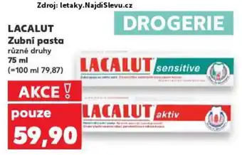Kaufland LACALUT Zubní pasta nabídka