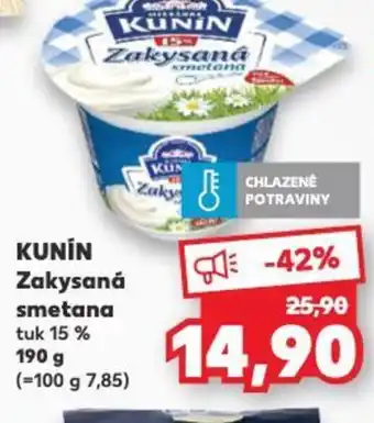 Kaufland KUNIN Zakysaná smetana nabídka