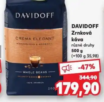 Kaufland DAVIDOFF Zrnková káva nabídka