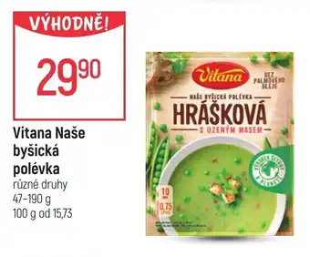 Globus Vitana Naše byšická polévka nabídka