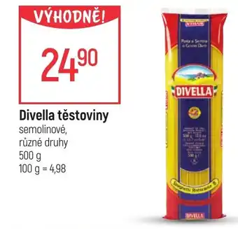 Globus Divella těstoviny nabídka